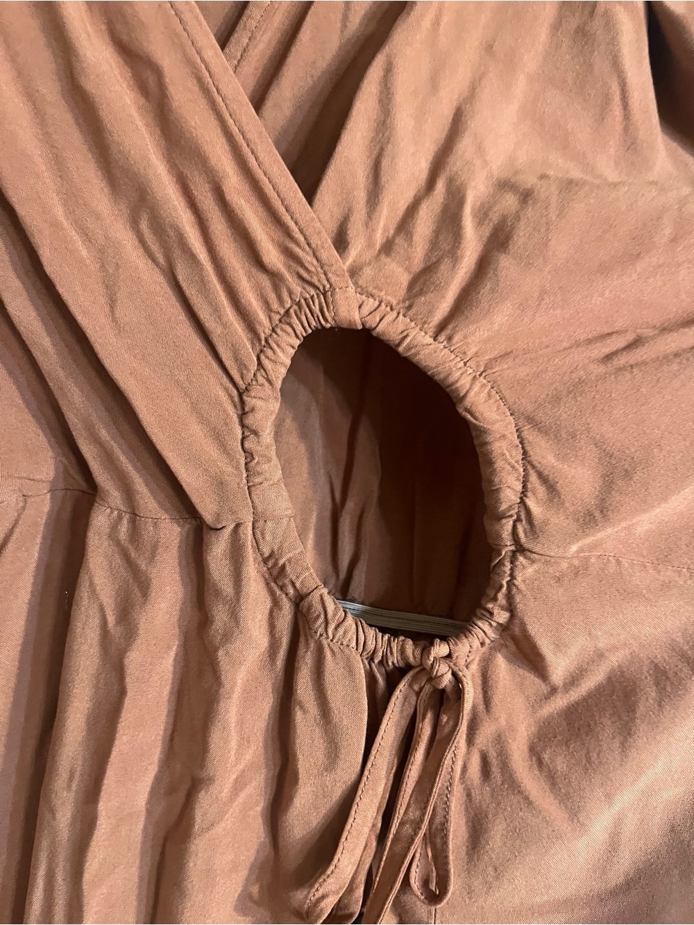 EARTHBOUND Burnt Orange Wrap-Front Midi Dress - Picture 5 of 10